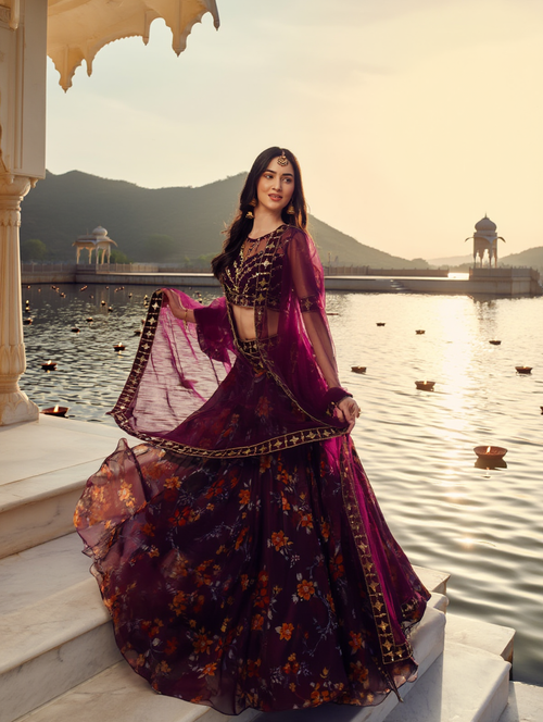 Designer Wedding Wear Embroidered Lehenga Choli