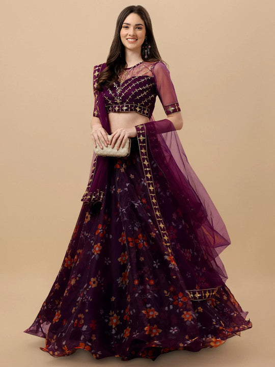 Designer Wedding Wear Embroidered Lehenga Choli